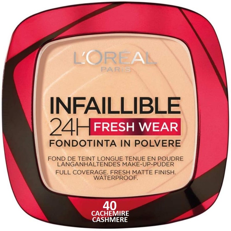 Pudra Loreal Infaillible 24H Fresh Wear 40 Powder Foundation CASHMERE