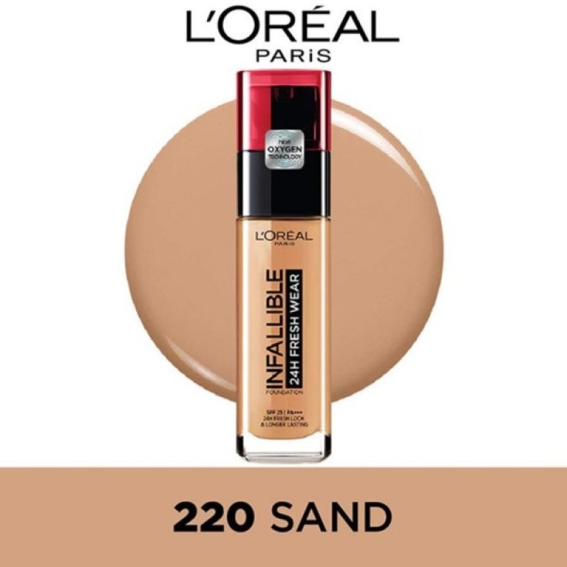 Fond Ten Lichid Infaillible 24H 220 Sable - Sand LOreal